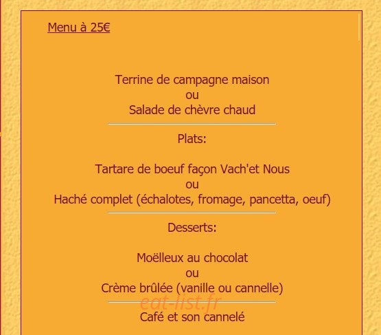 Vach'et Nous — carte page 1