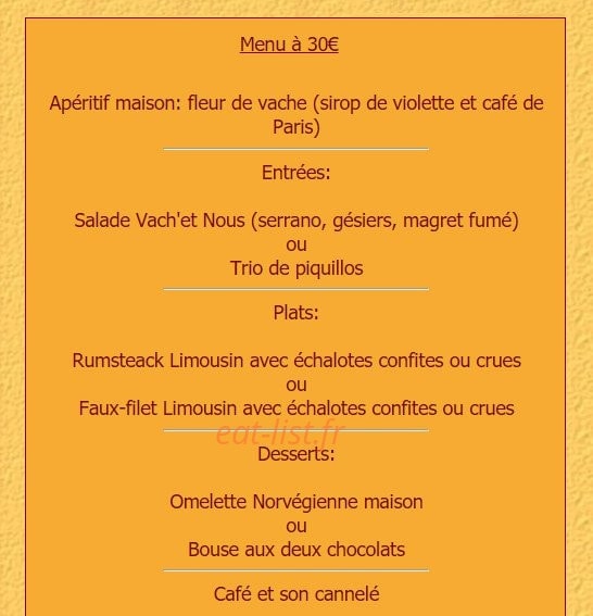 Vach'et Nous — carte page 2