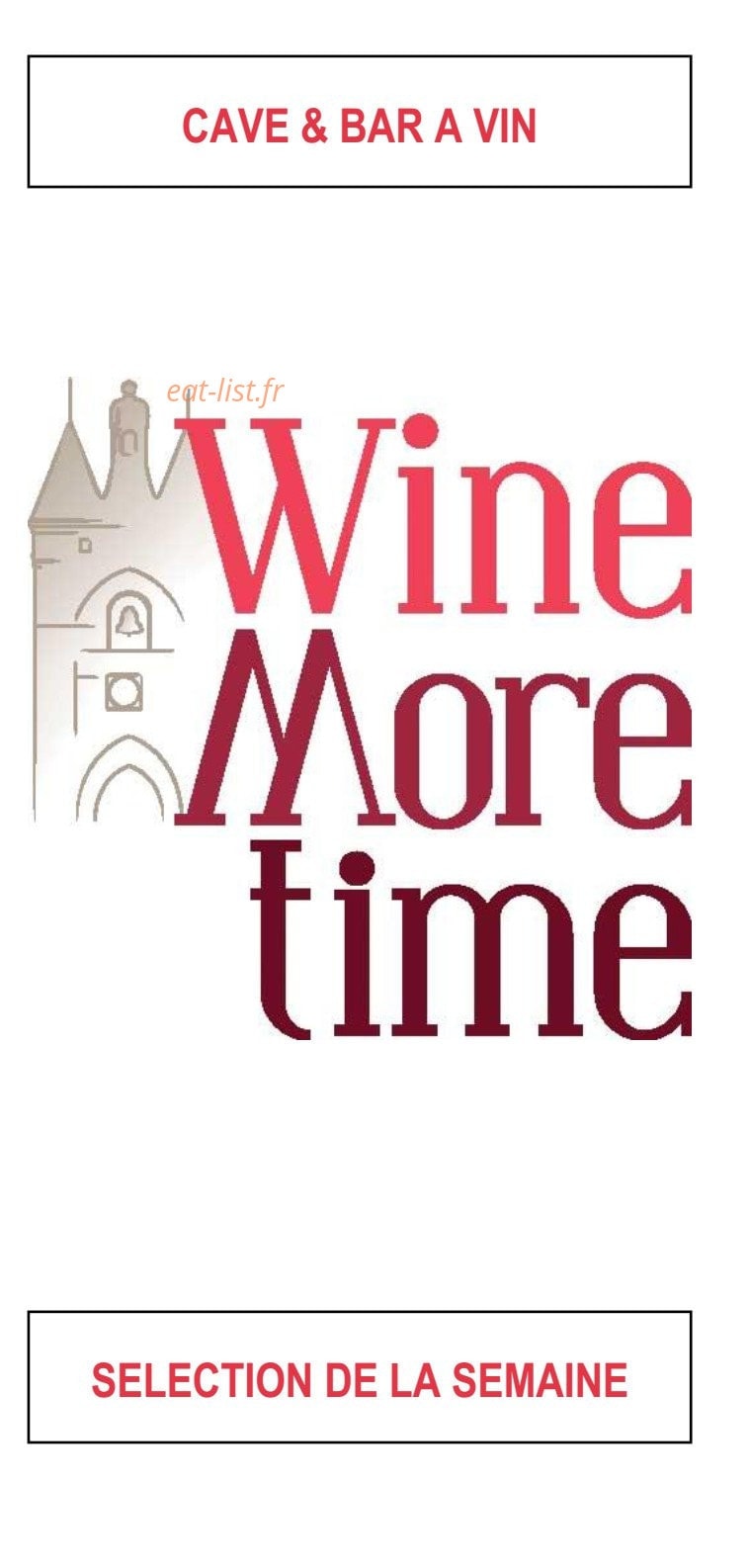 Wine more time — carte page 1