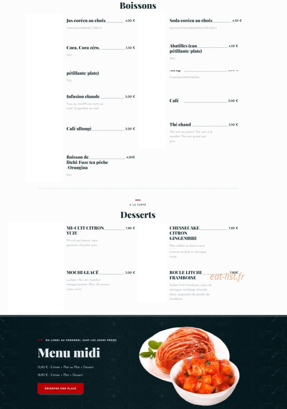 Yum Yum — carte page 5