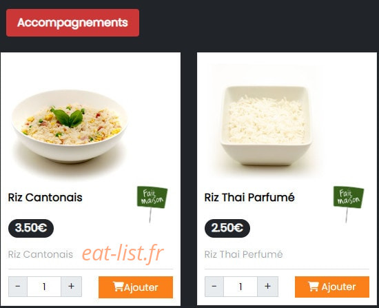 Asian Mix Food — carte page 5