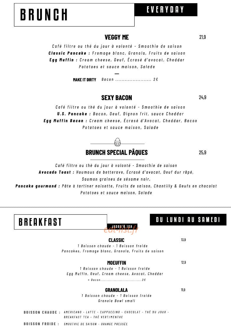 Cafeincup — carte page 1