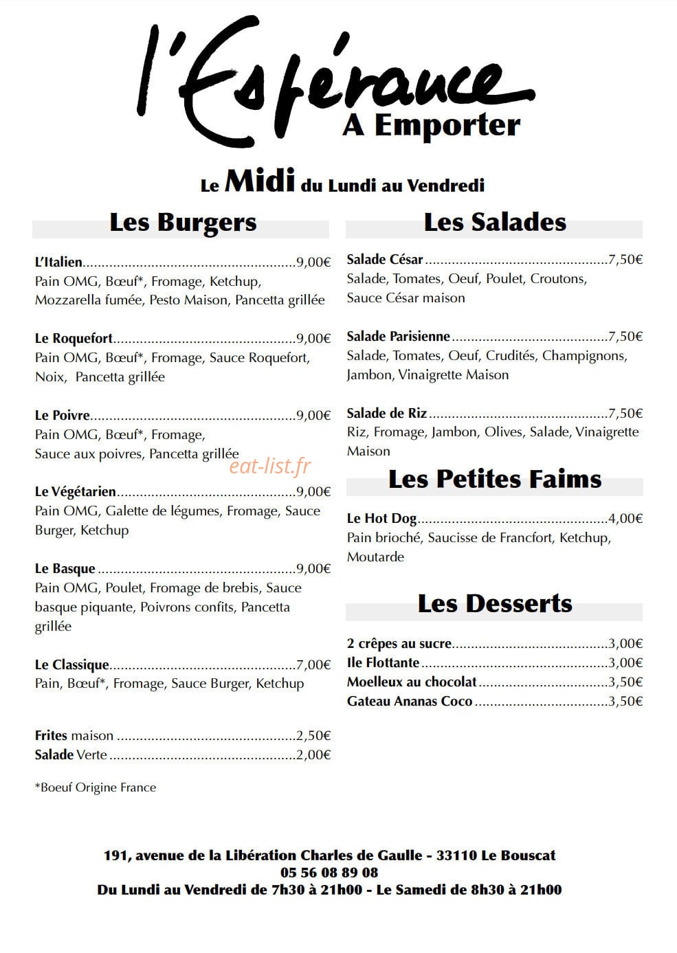 L'Espérance — carte page 3