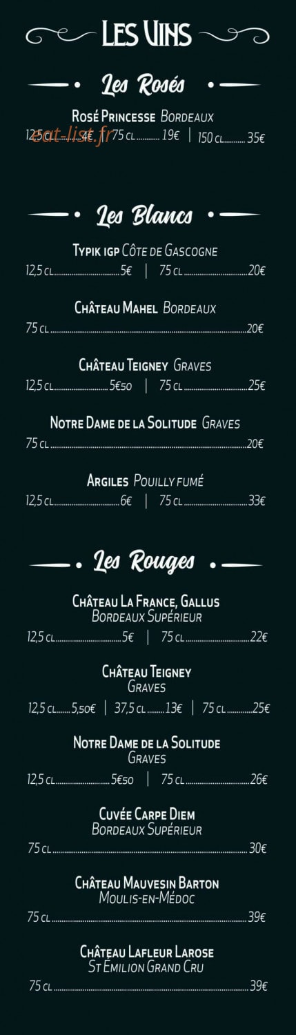 La Terrasse — carte page 7