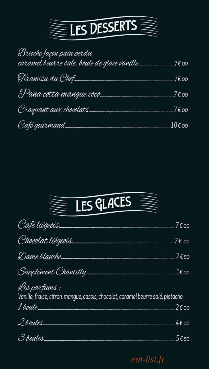 La Terrasse — carte page 4