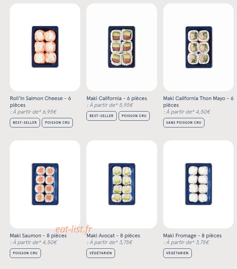 Sushi Daily — carte page 5