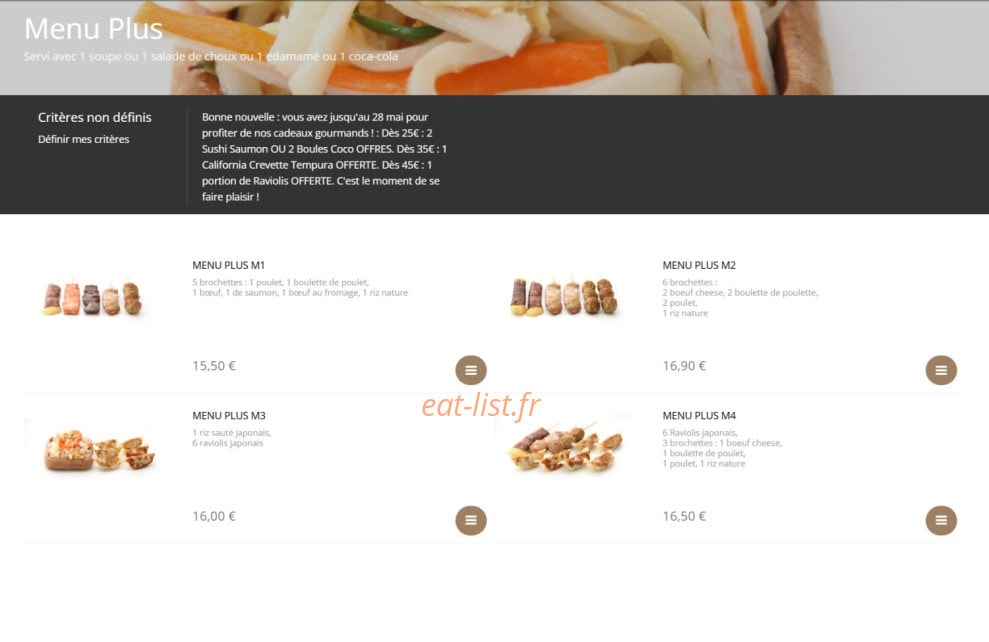 Sushi Design — carte page 4