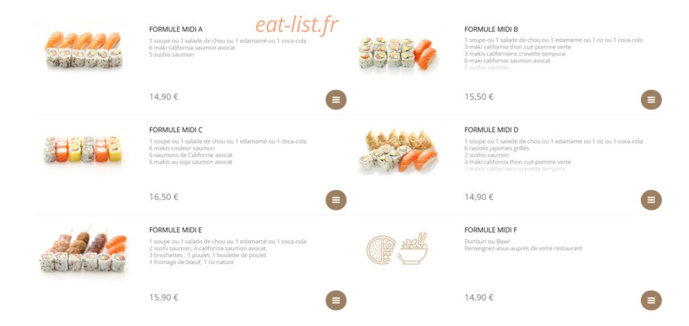 Sushi Design — carte page 12