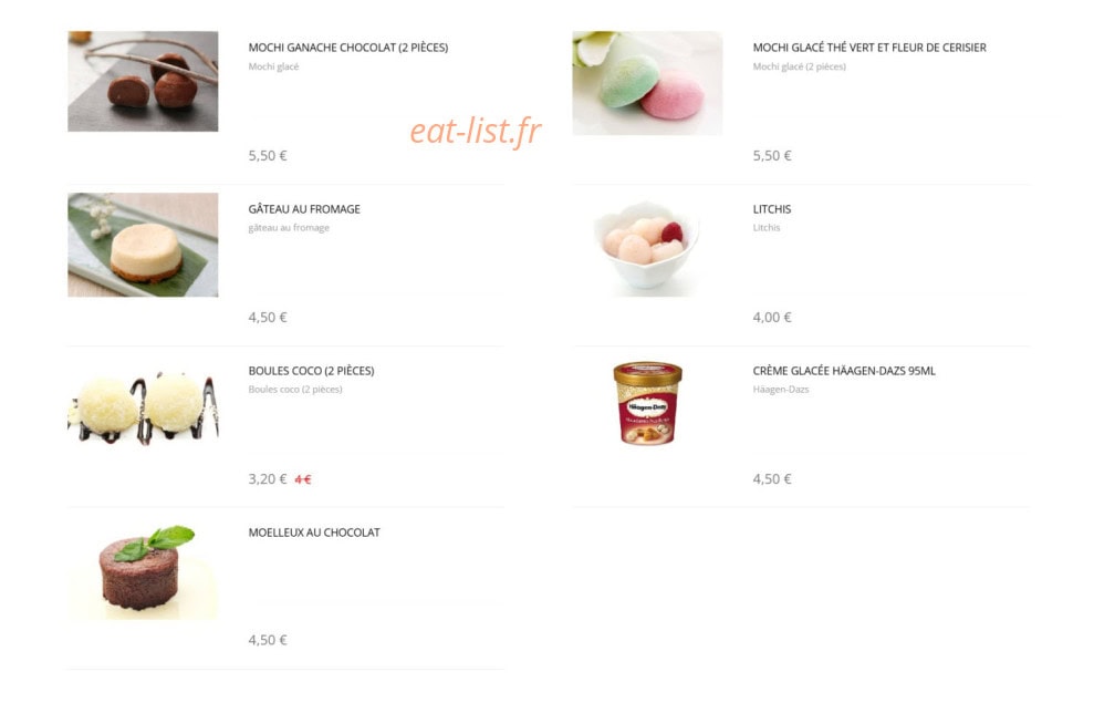 Sushi Design — carte page 21