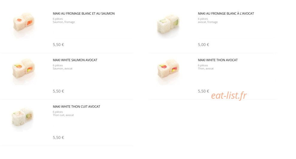 Sushi Design — carte page 7