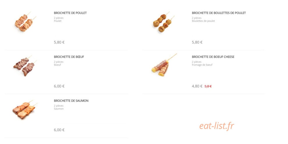 Sushi Design — carte page 17