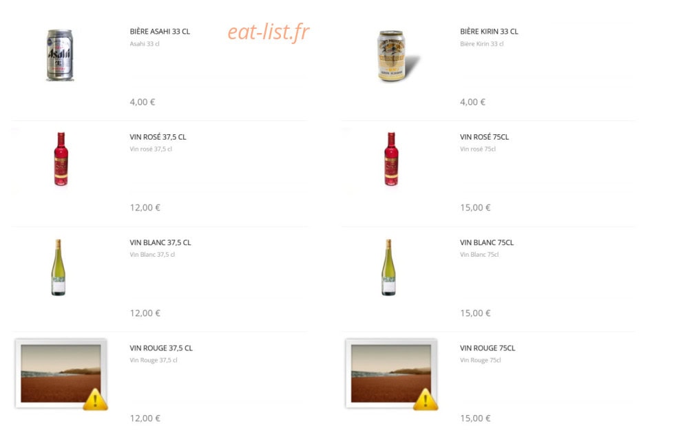 Sushi Design — carte page 20
