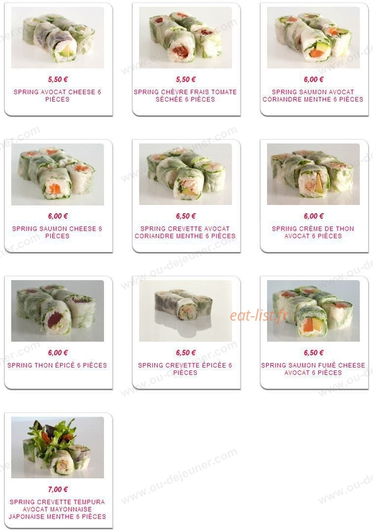 Sushiman — carte page 7