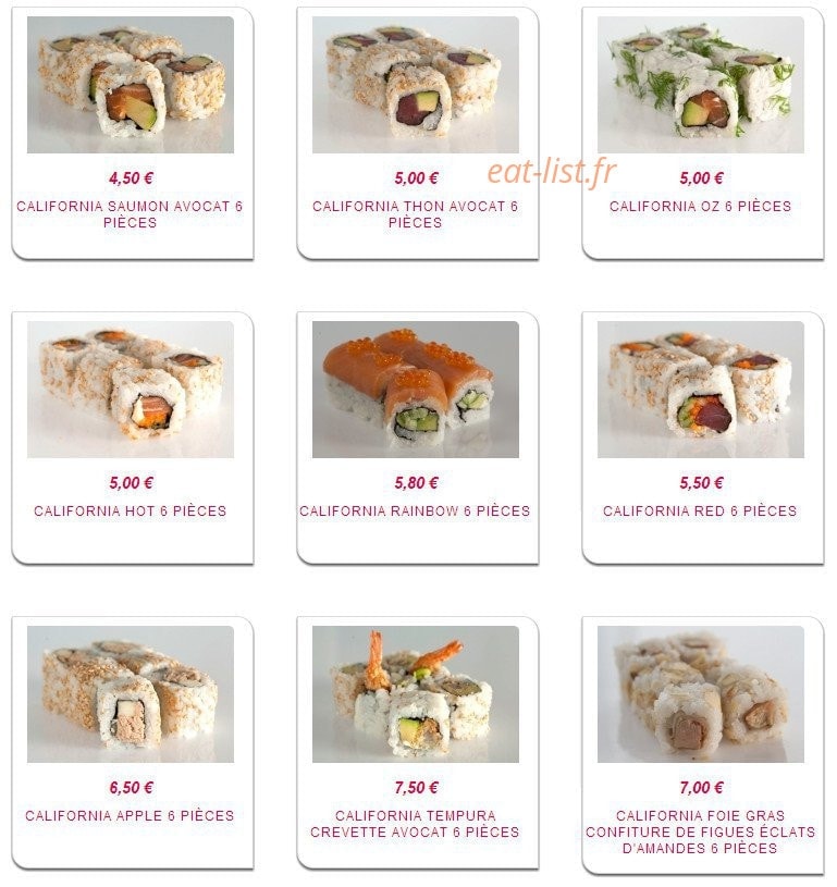 Sushiman — carte page 8