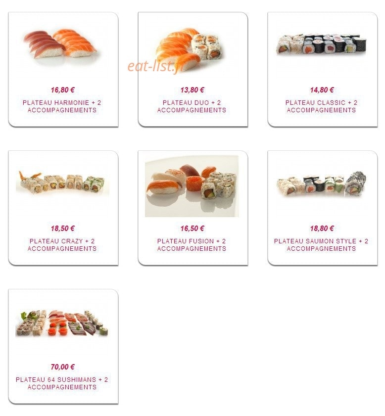 Sushiman — carte page 18