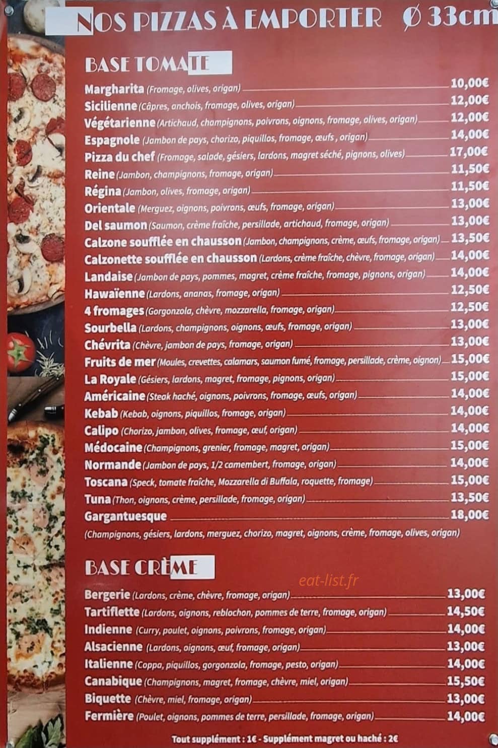 La Pergola — carte page 3
