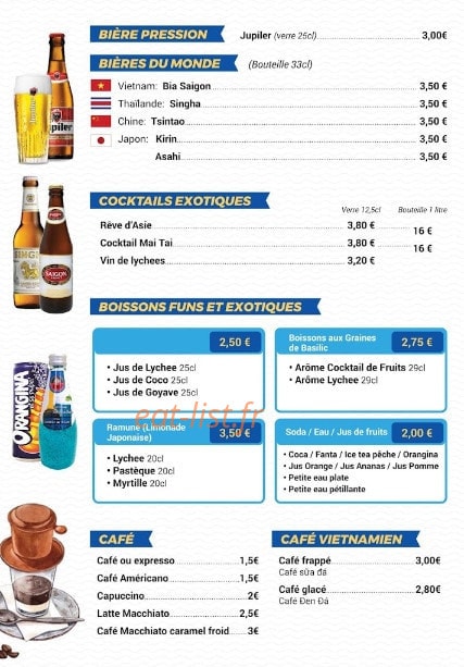 Rêve d'Asie Thaï — carte page 4