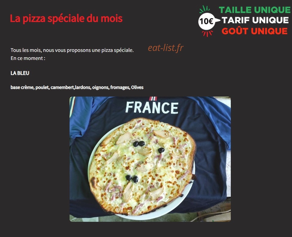Riri pizza — carte page 2