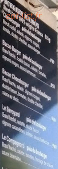 Burger & Co — carte page 3
