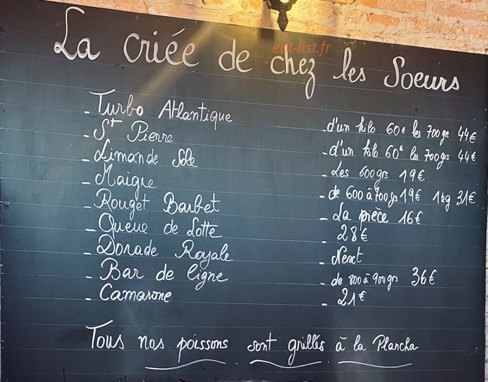 Chez Les Soeurs — carte page 1