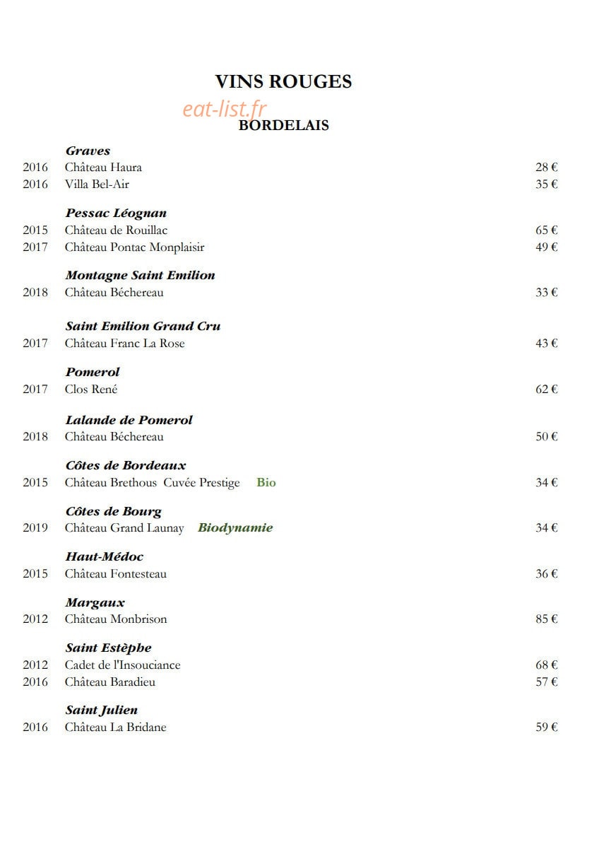 Club Plage Pereire — carte page 5