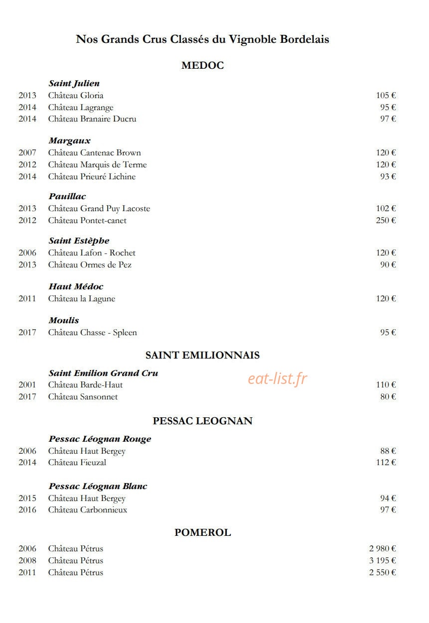 Club Plage Pereire — carte page 8
