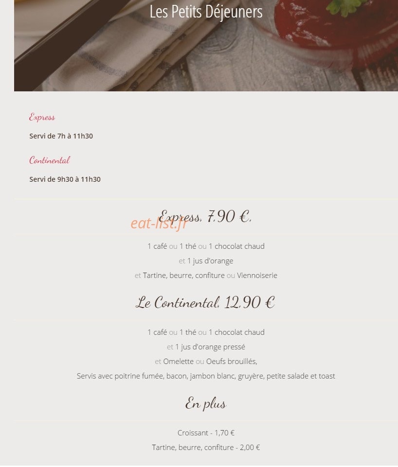 La Brasserie des Marquises — carte page 7