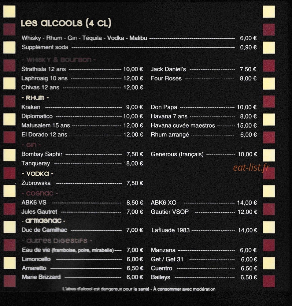 La Table du Boucher — carte page 7