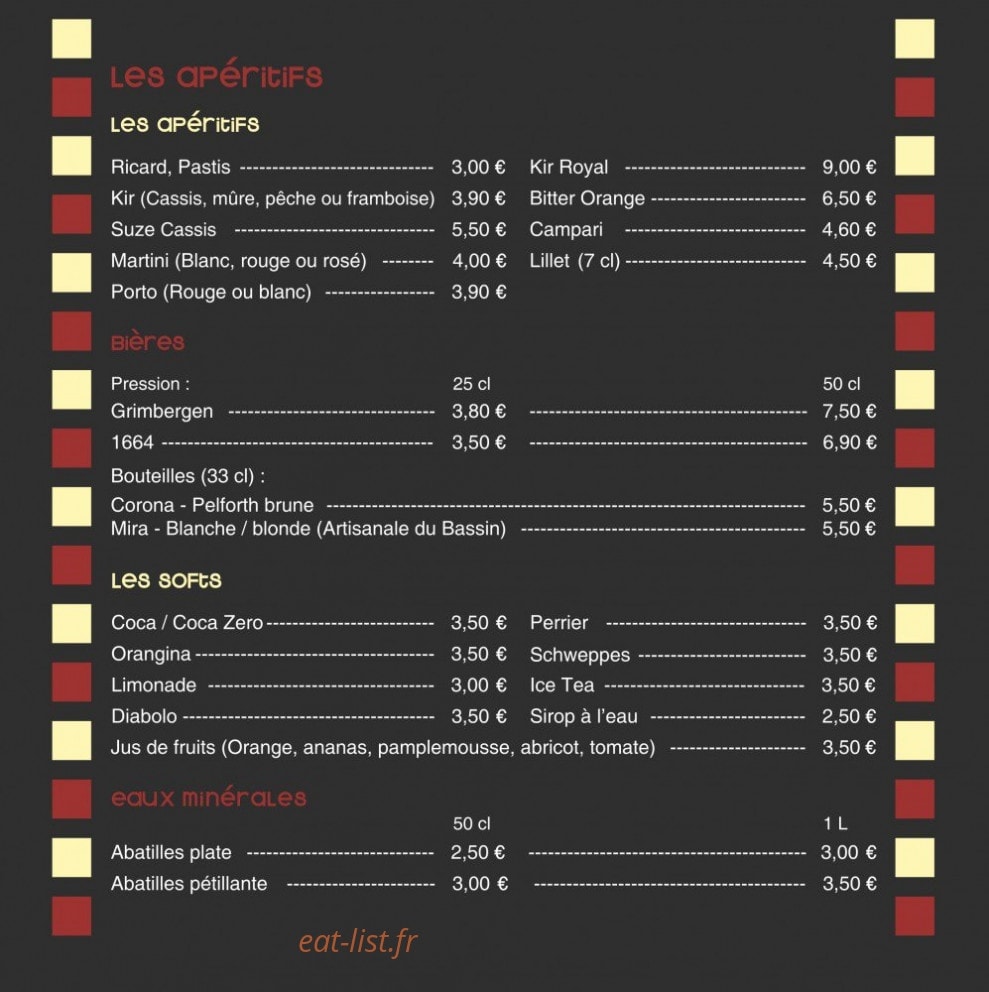 La Table du Boucher — carte page 2