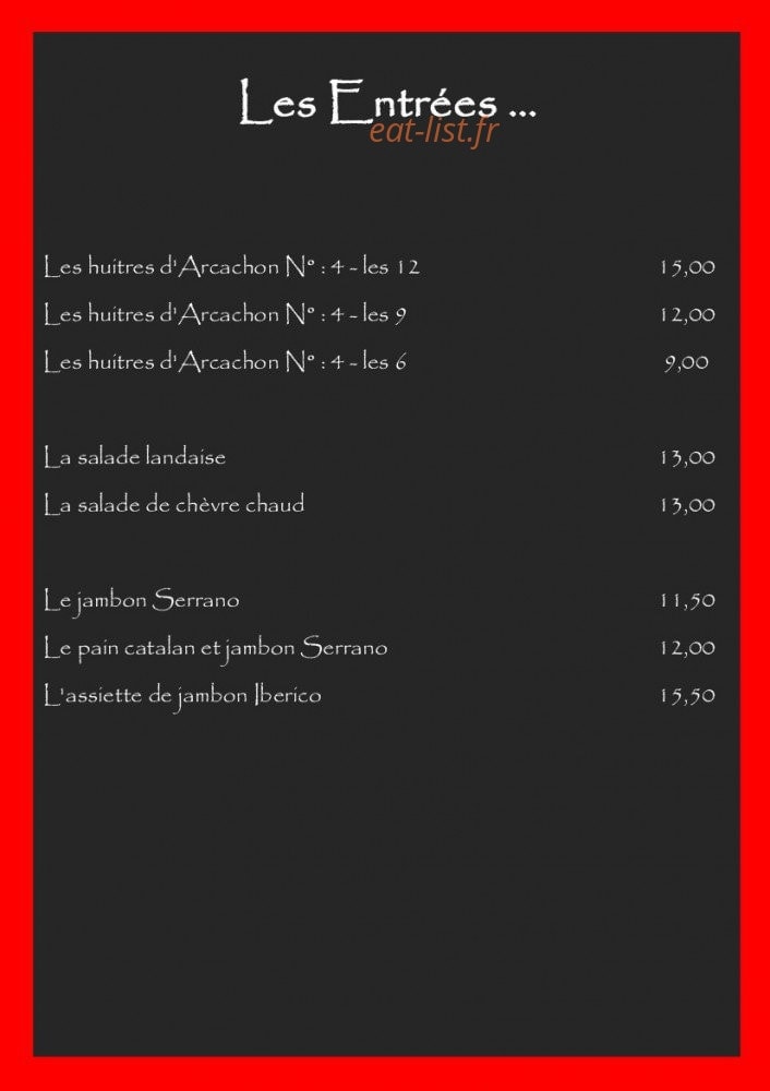 Le Chipiron — carte page 1