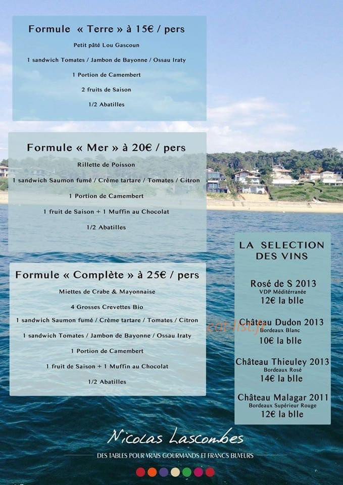 Le Comptoir du Port — carte page 6