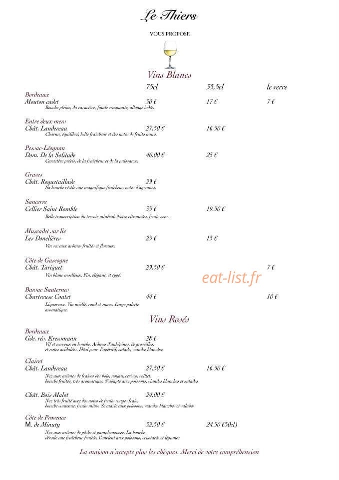 Le Thiers — carte page 1