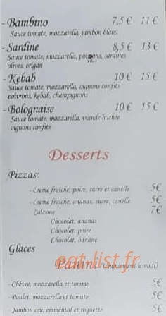 Pizza Pat' de l'Aiguillon — carte page 3