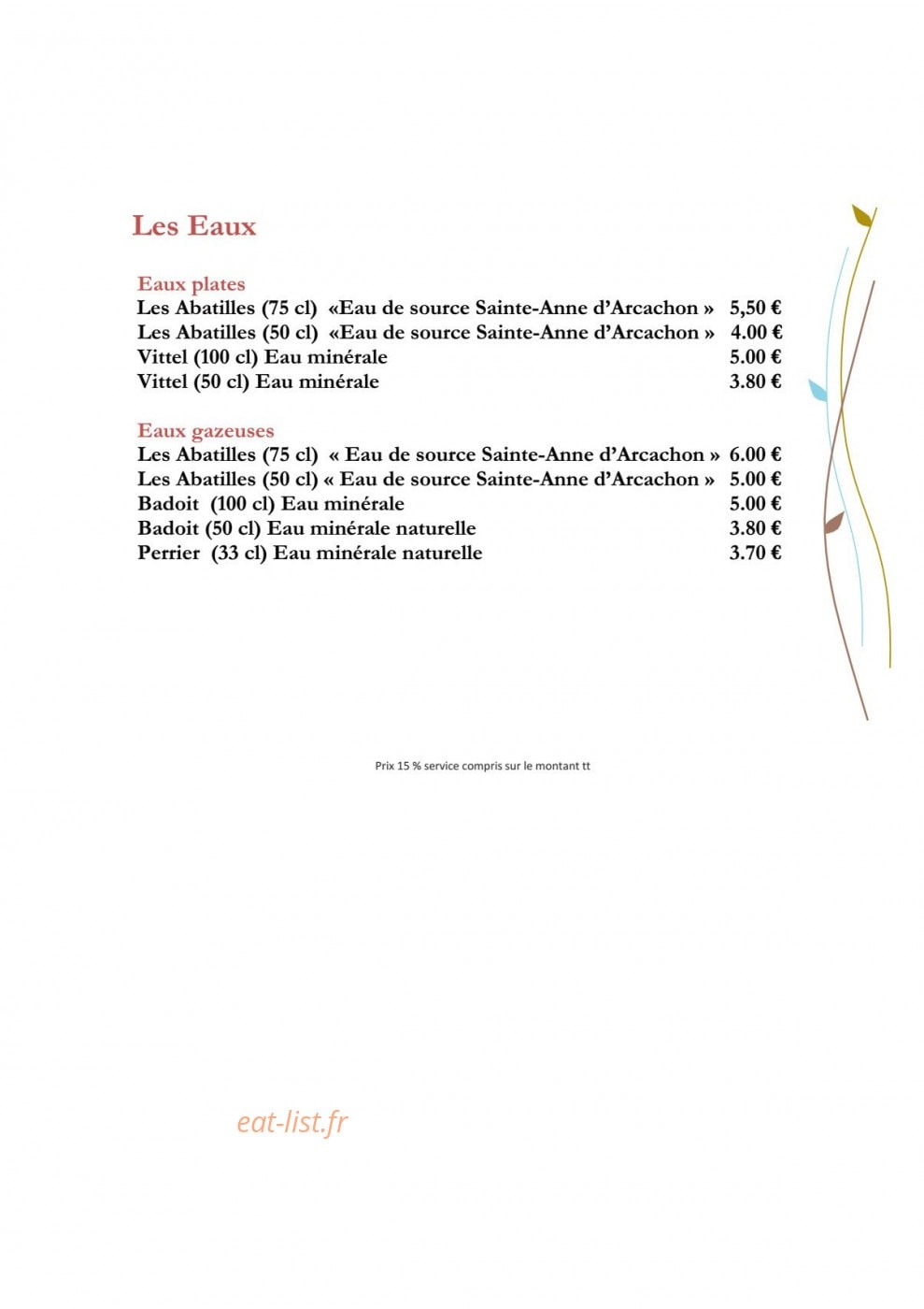 Thalazur Arcachon — carte page 6