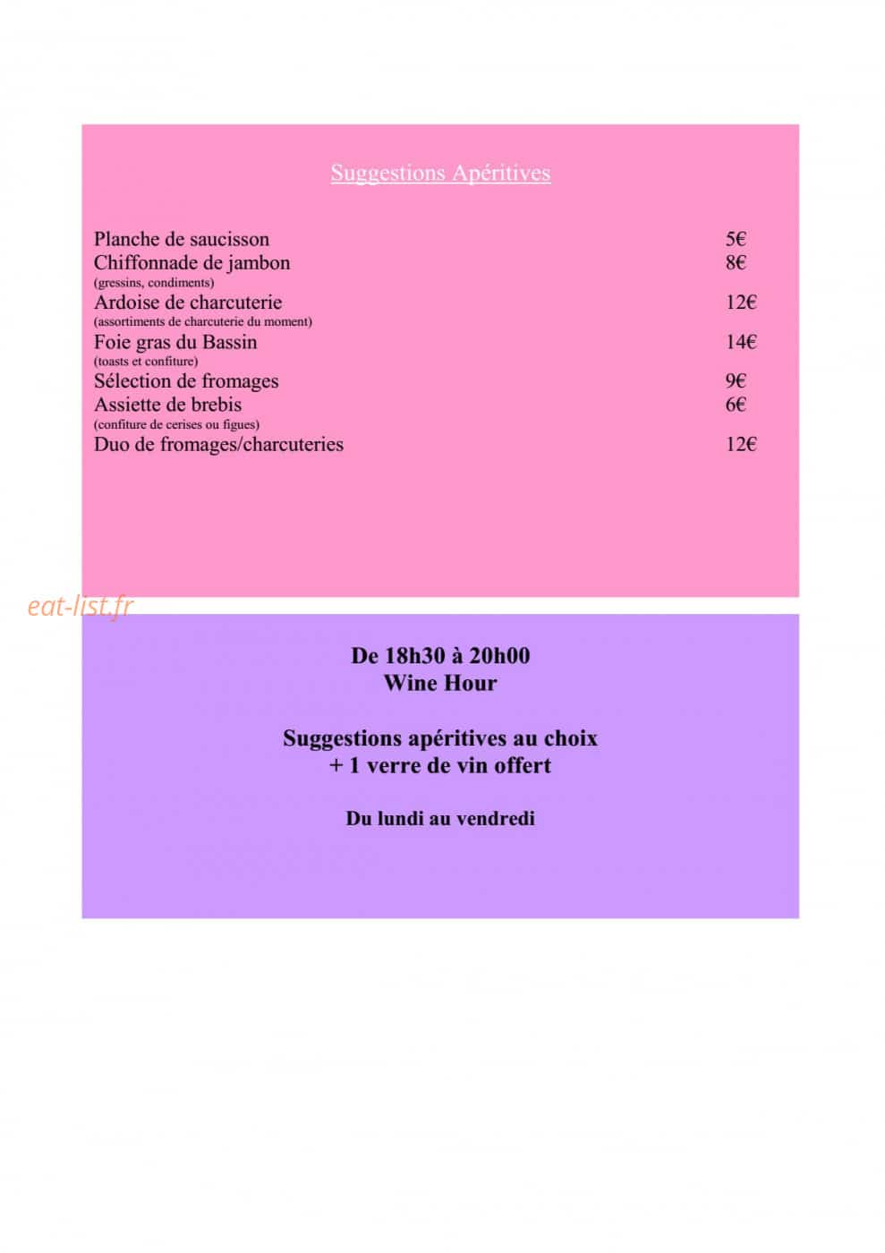 Wine Not — carte page 6