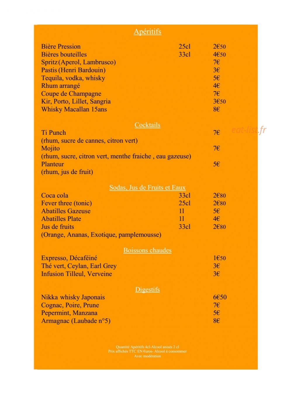 Wine Not — carte page 3
