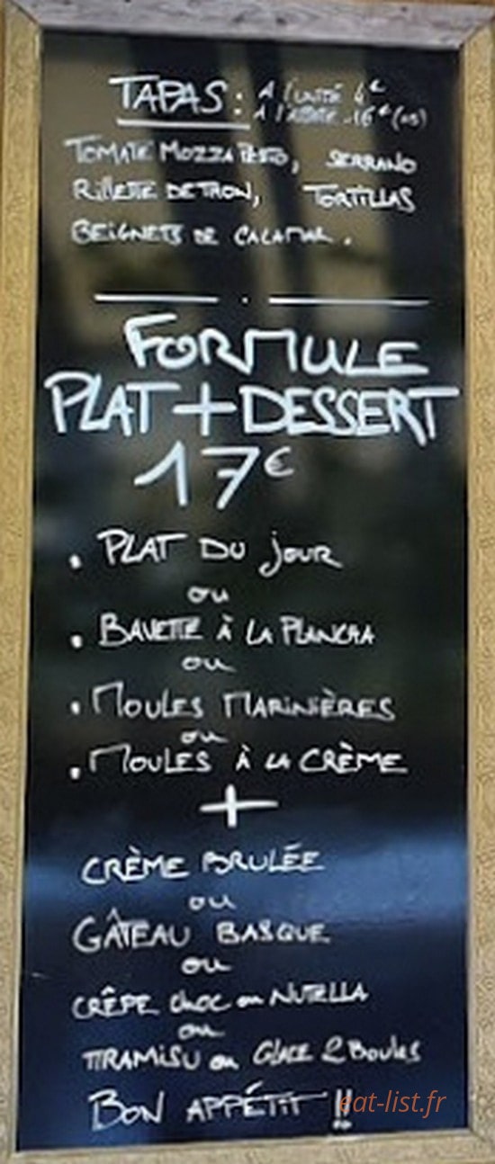 Atlantic café — carte page 1