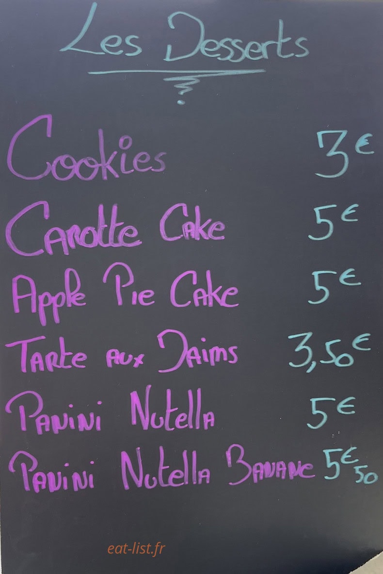 Dwich N' Beach — carte page 2