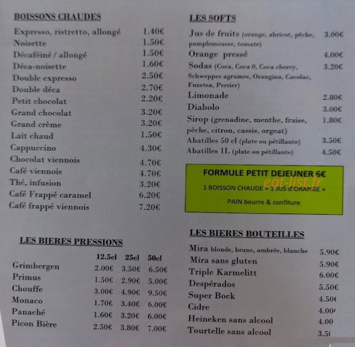 La Brasserie — carte page 2