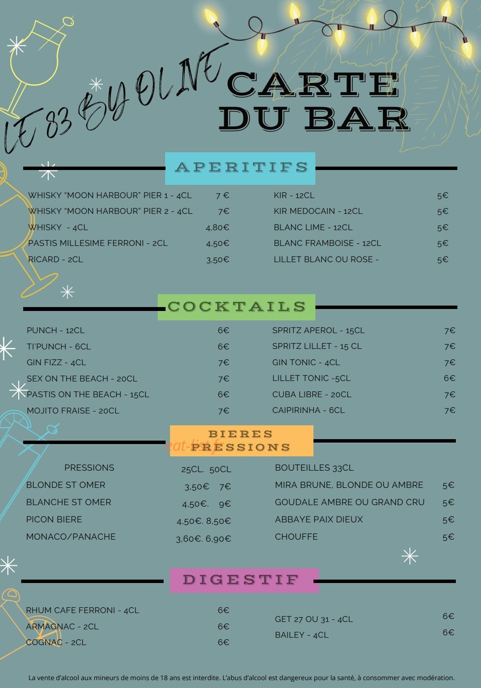 Le 83 by Olive — carte page 5