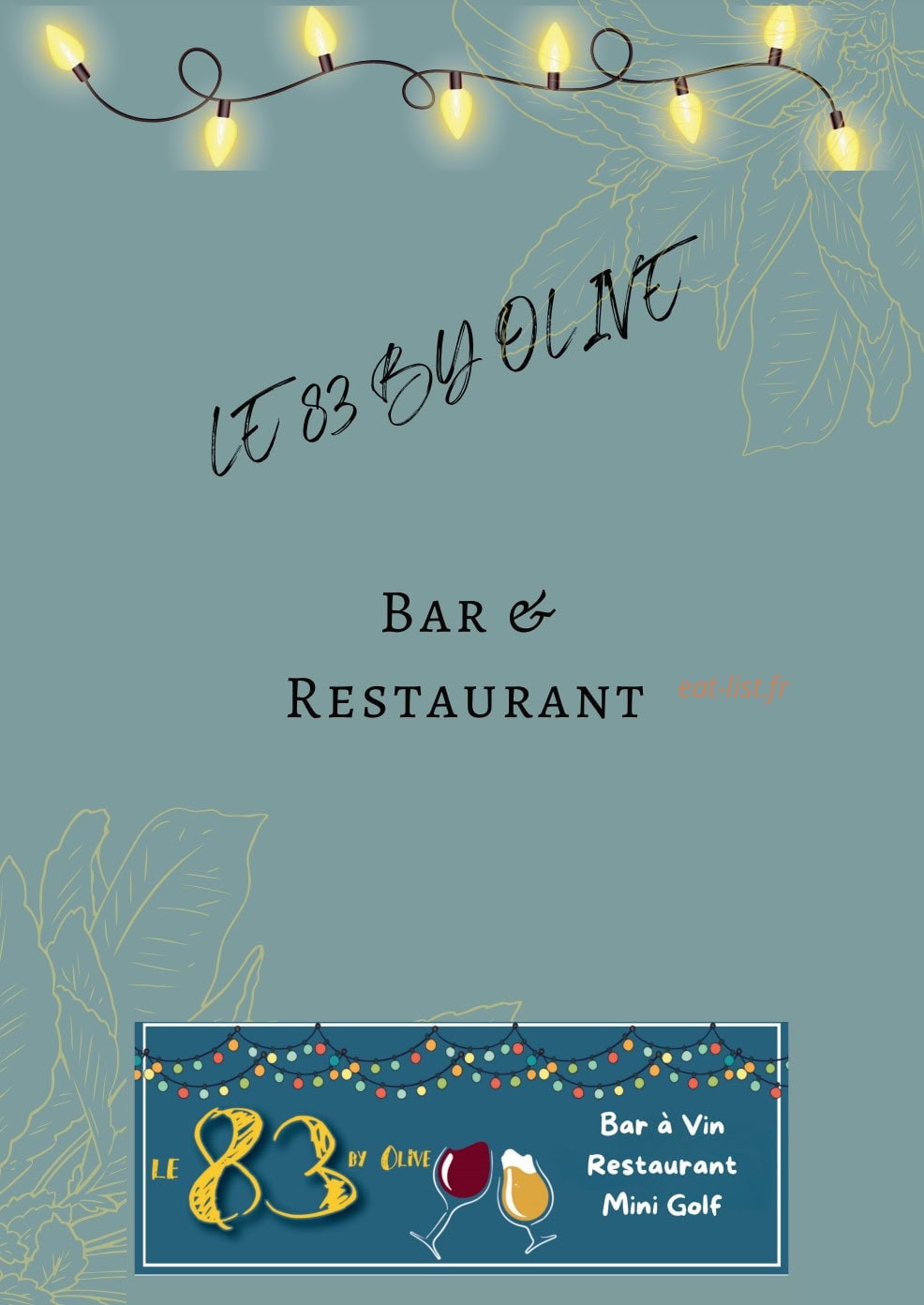 Le 83 by Olive — carte page 1