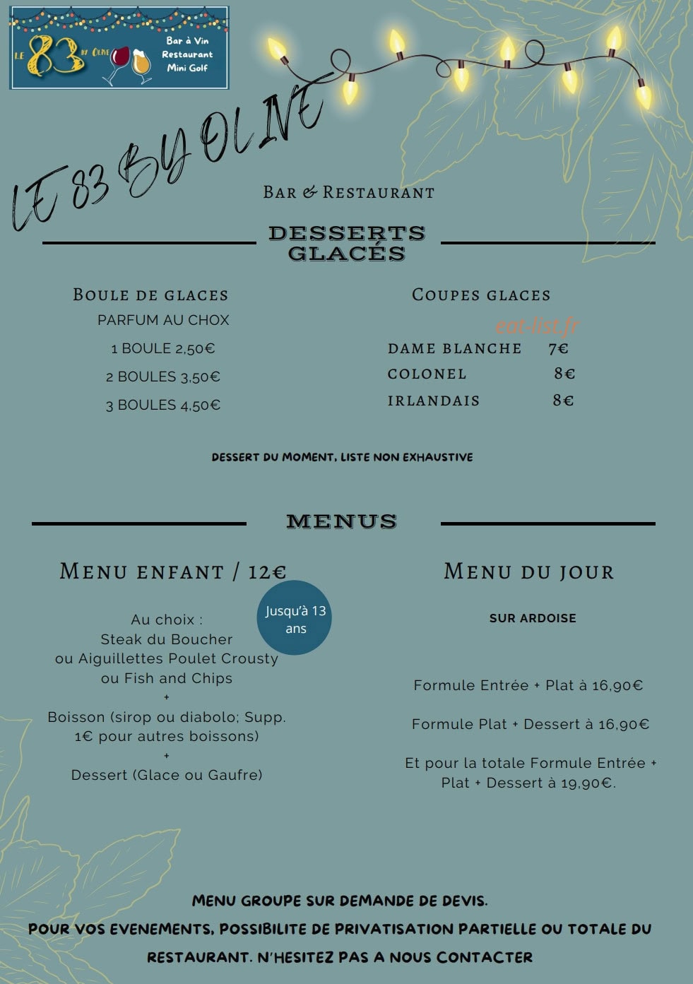 Le 83 by Olive — carte page 4