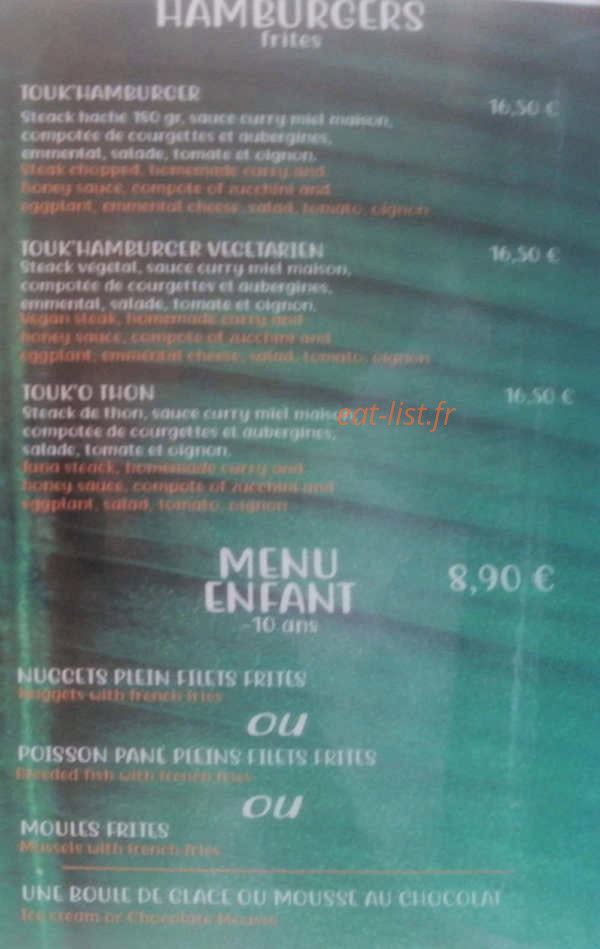 Le Toucan — carte page 6