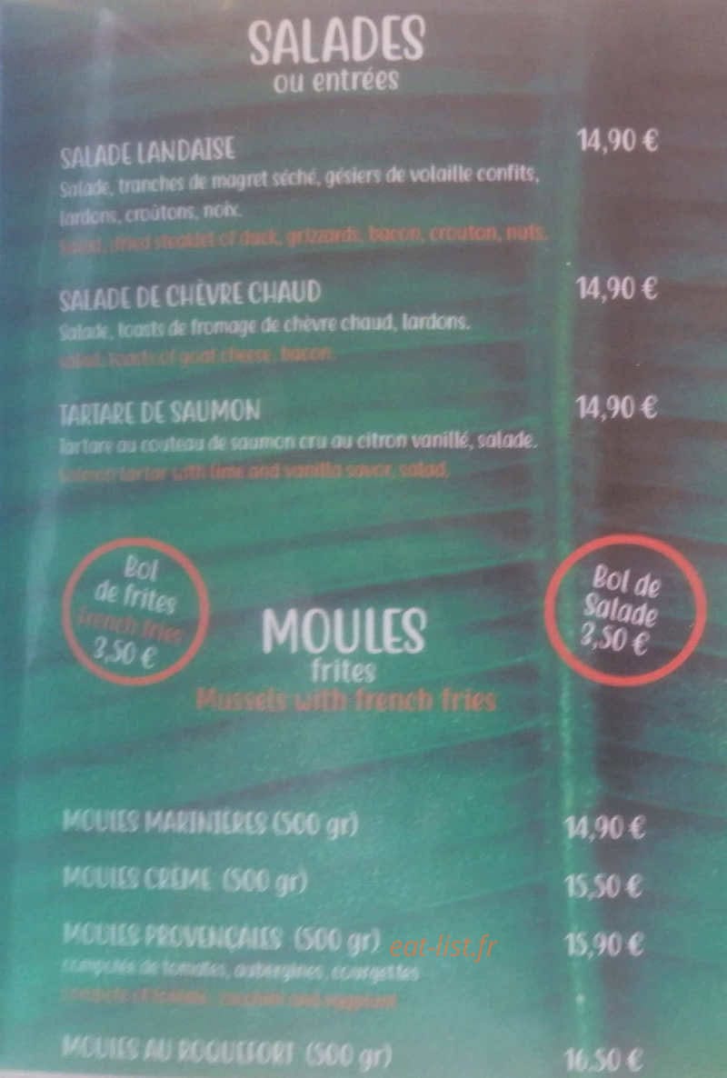 Le Toucan — carte page 1