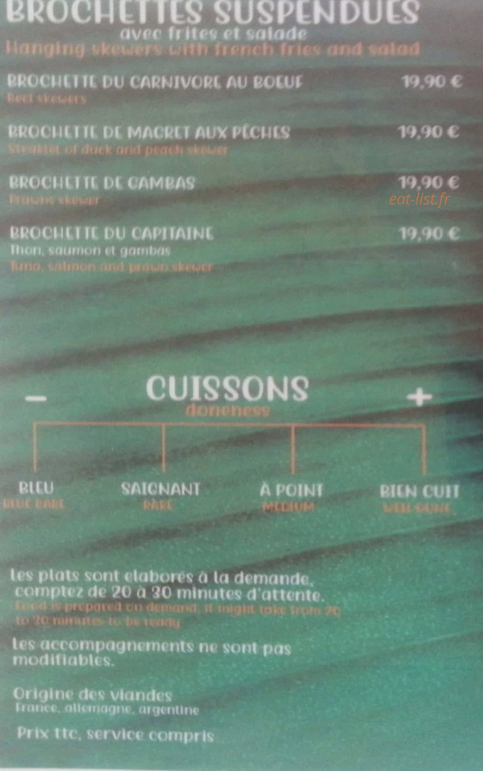 Le Toucan — carte page 3