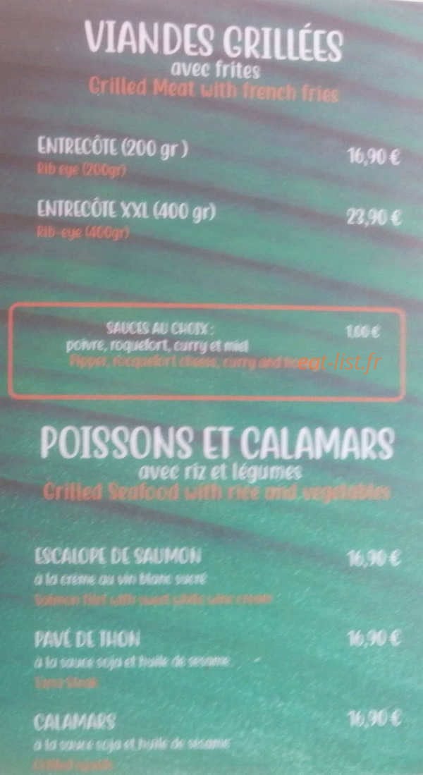 Le Toucan — carte page 2