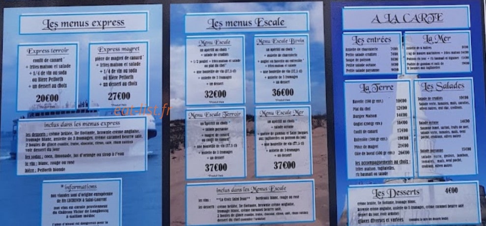 L'Escale — carte page 3