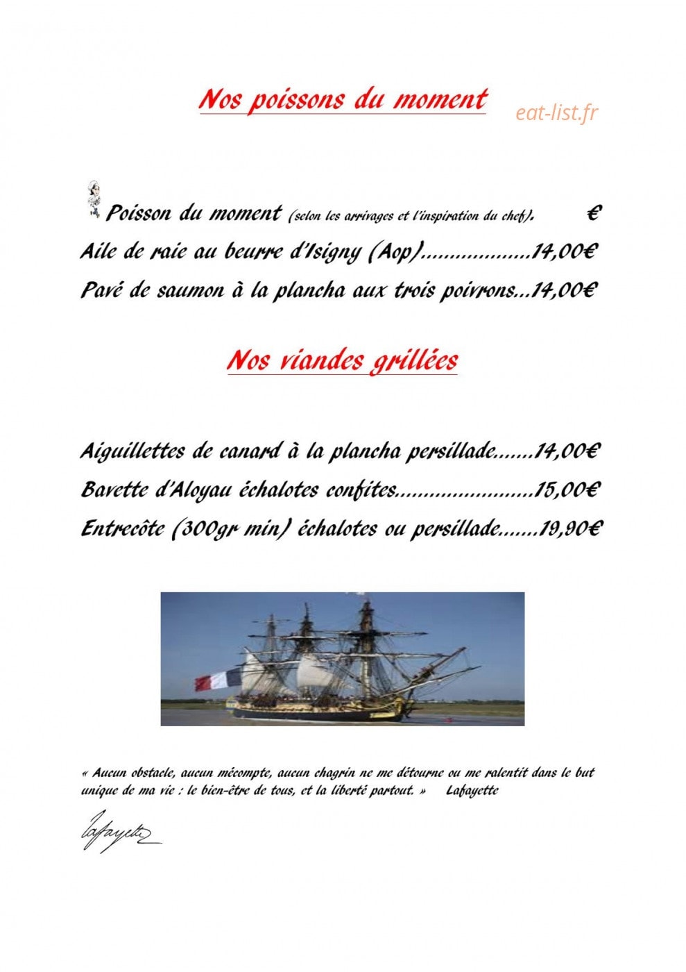 Le Belem — carte page 5