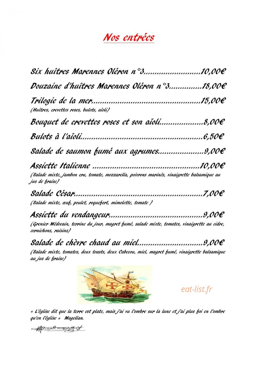 Le Belem — carte page 4