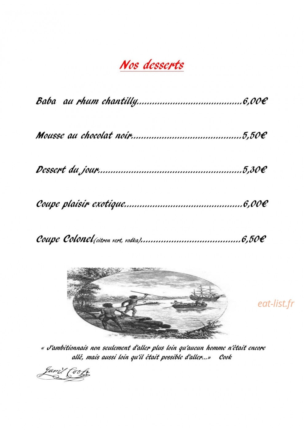 Le Belem — carte page 7